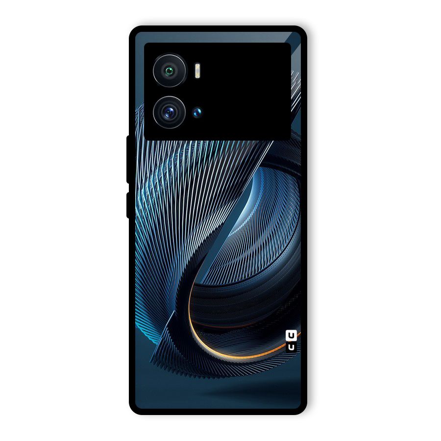 Digital Circle Pattern Glass Back Case for Vivo iQOO 9 Pro