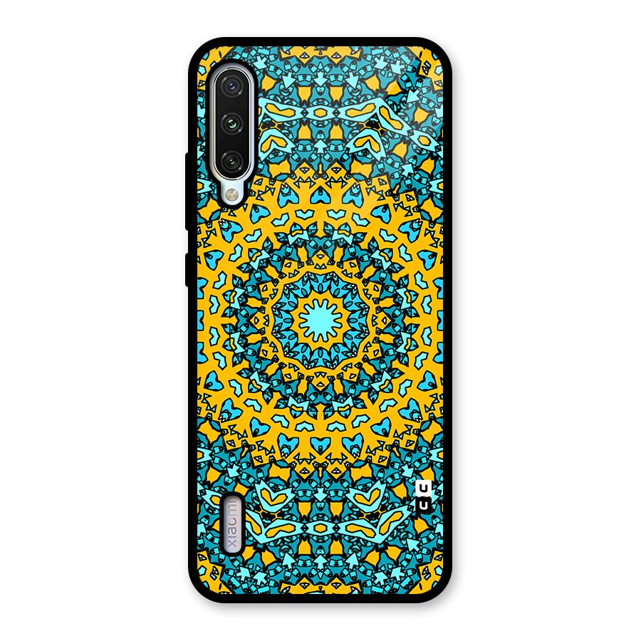 Digital Mandala Art Glass Back Case for Mi A3