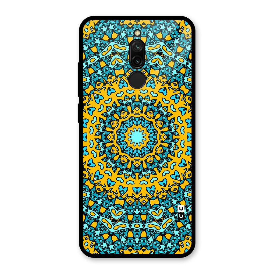Digital Mandala Art Glass Back Case for Redmi 8