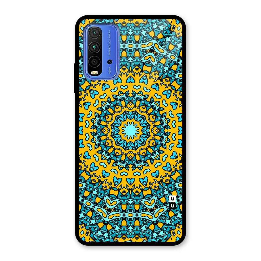 Digital Mandala Art Glass Back Case for Redmi 9 Power