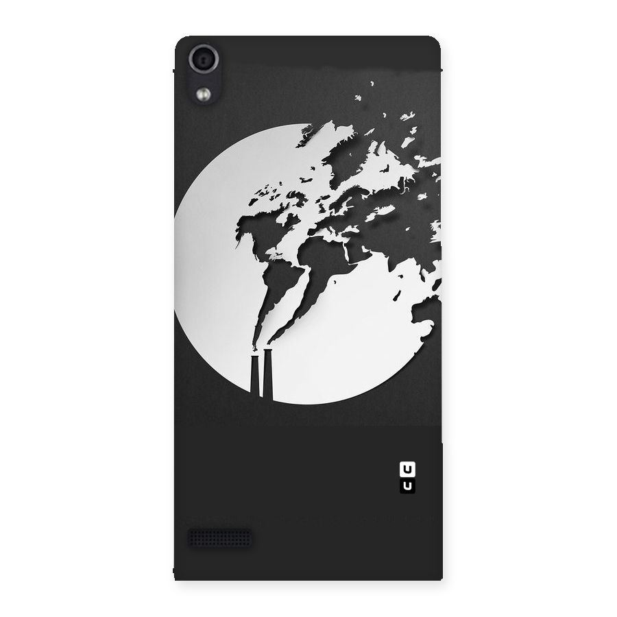 Disorted Design Black Back Case for Ascend P6