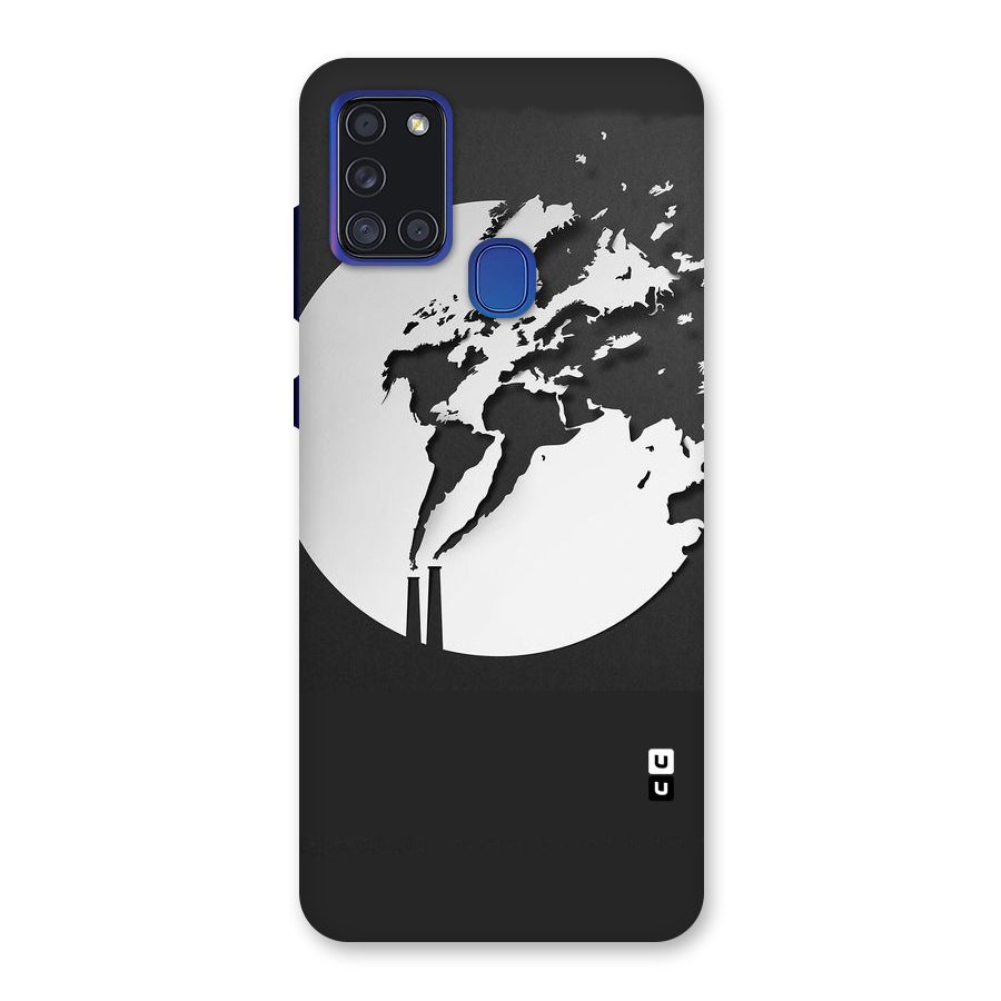 Disorted Design Black Back Case for Galaxy A21s