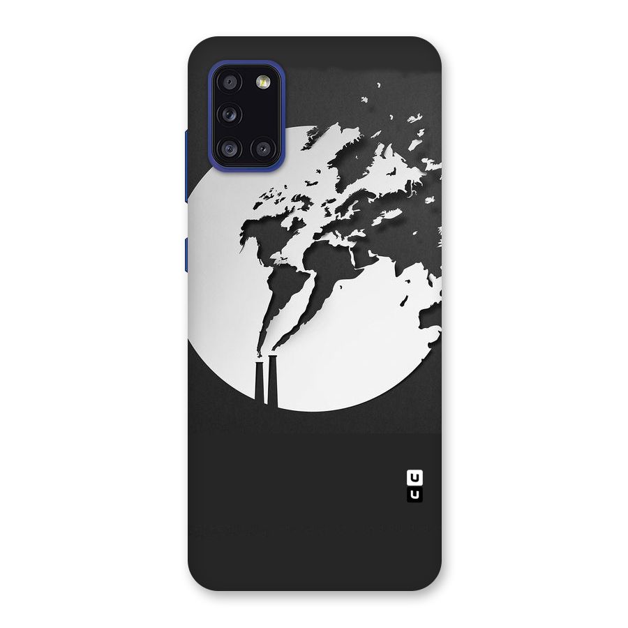 Disorted Design Black Back Case for Galaxy A31