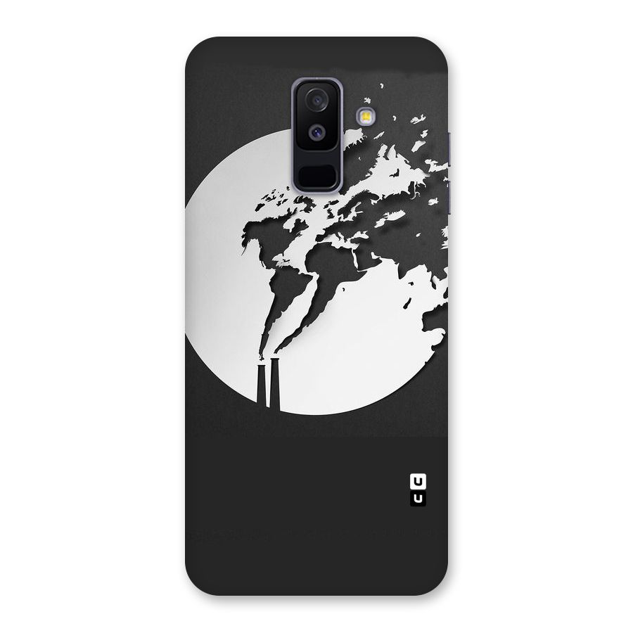 Disorted Design Black Back Case for Galaxy A6 Plus
