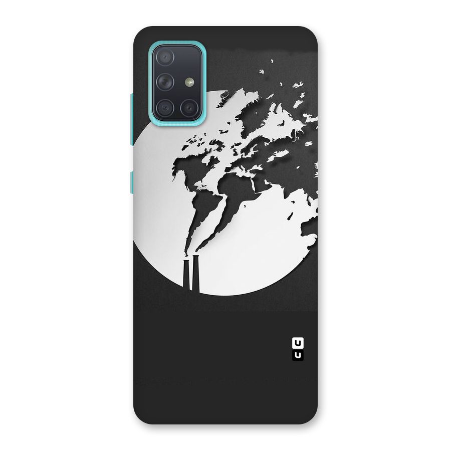 Disorted Design Black Back Case for Galaxy A71