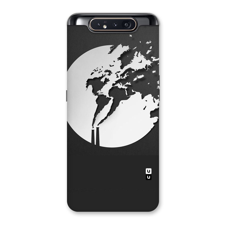 Disorted Design Black Back Case for Galaxy A80