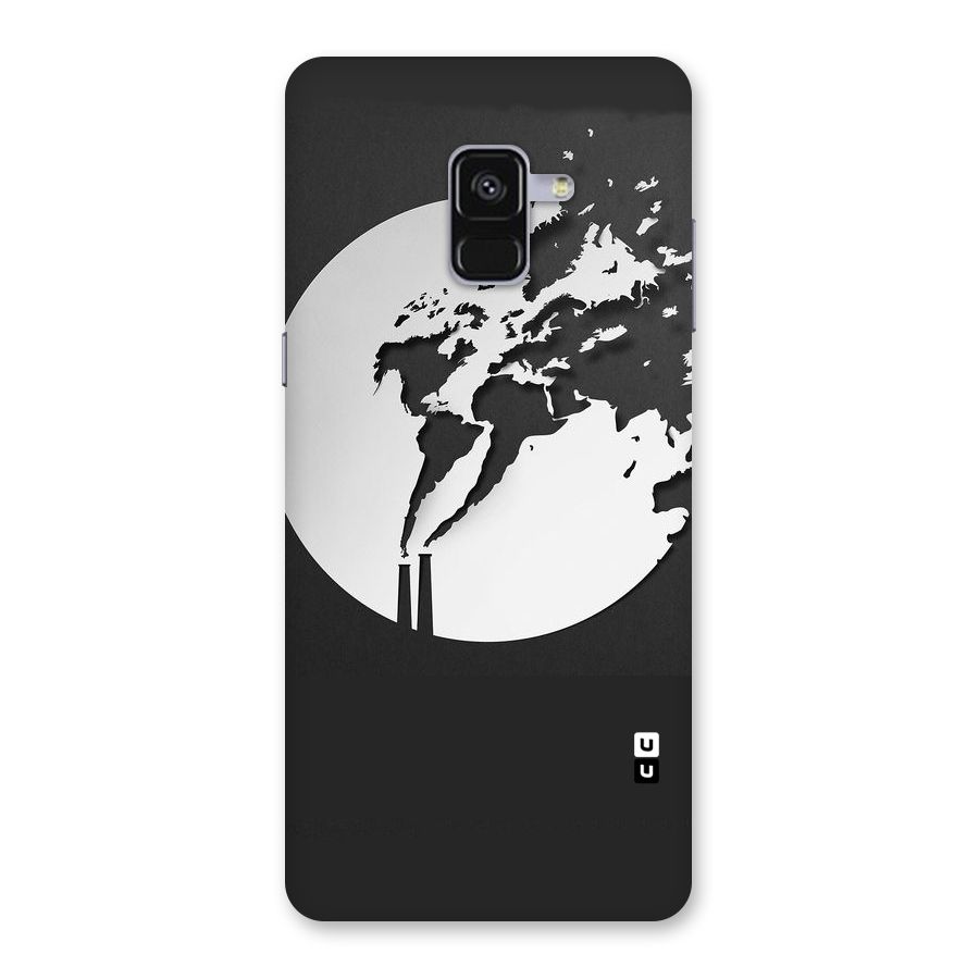 Disorted Design Black Back Case for Galaxy A8 Plus