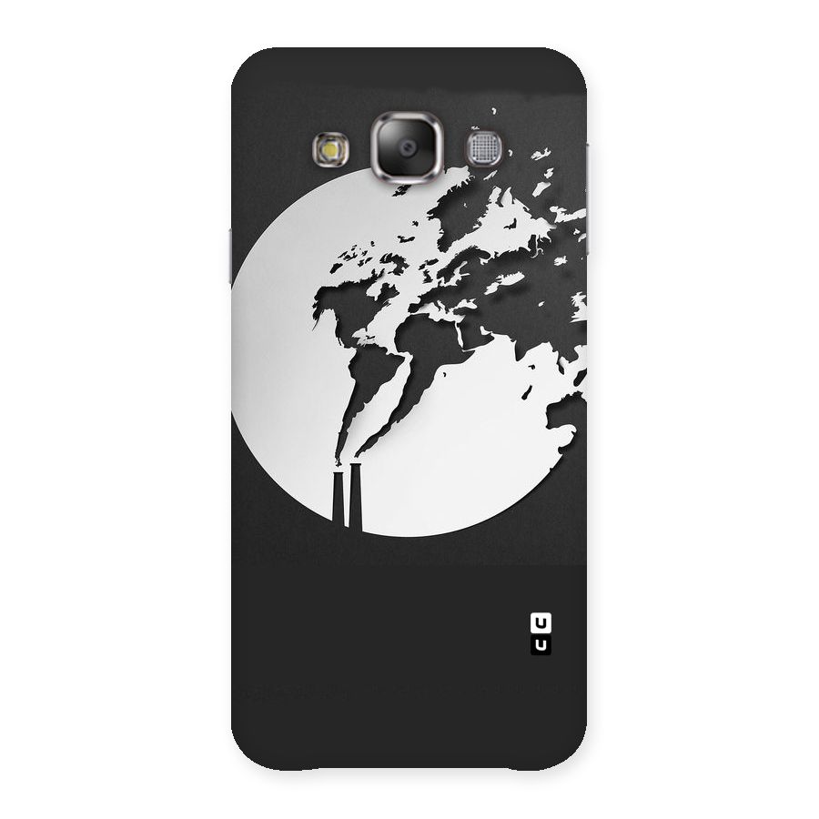Disorted Design Black Back Case for Galaxy E7