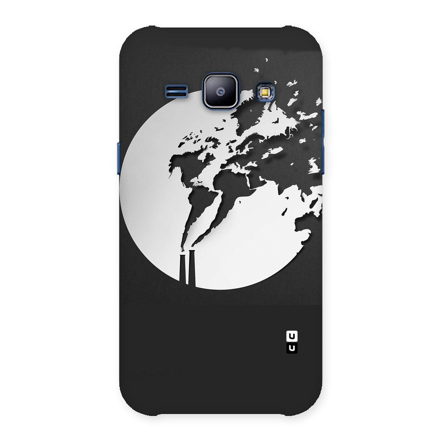 Disorted Design Black Back Case for Galaxy J1