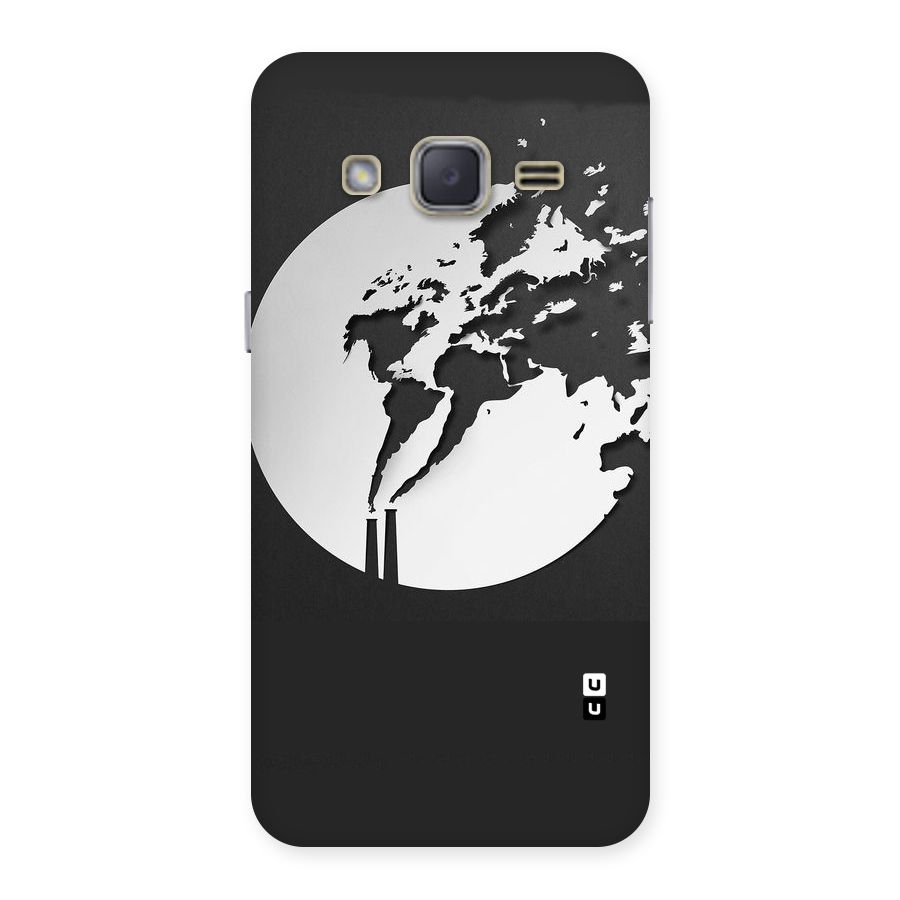 Disorted Design Black Back Case for Galaxy J2