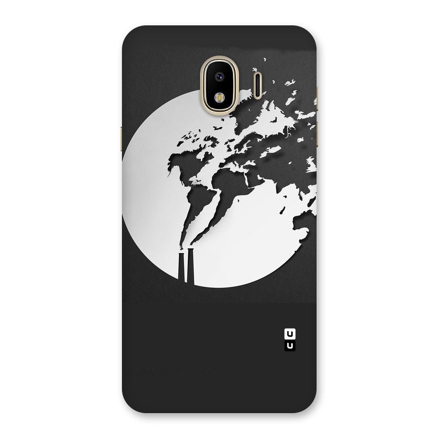 Disorted Design Black Back Case for Galaxy J4