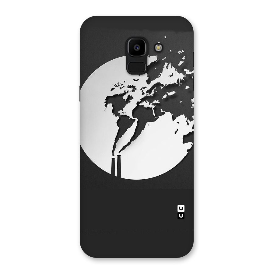 Disorted Design Black Back Case for Galaxy J6