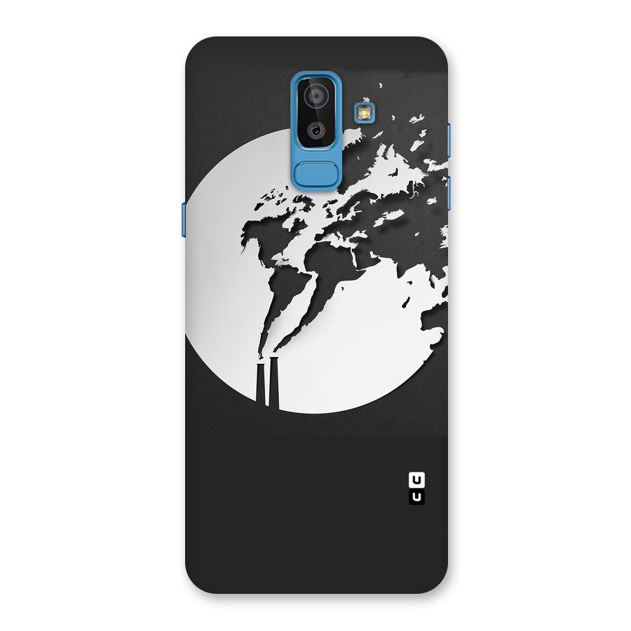 Disorted Design Black Back Case for Galaxy J8