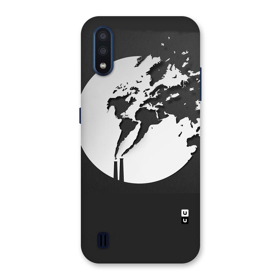 Disorted Design Black Back Case for Galaxy M01