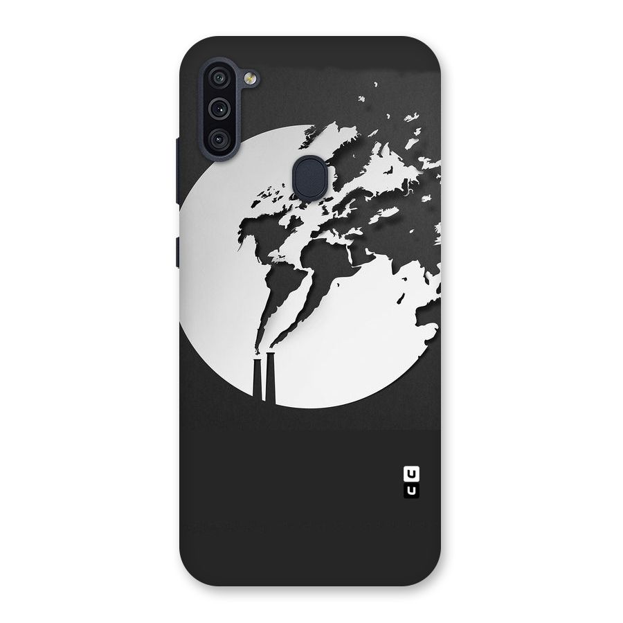 Disorted Design Black Back Case for Galaxy M11