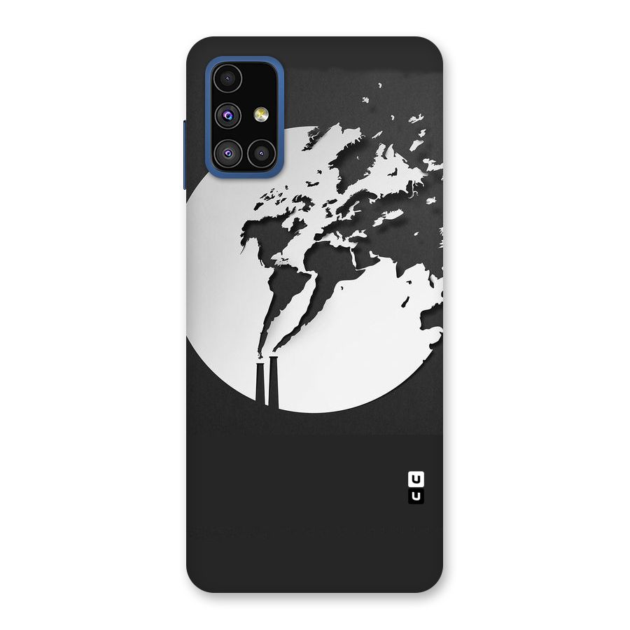 Disorted Design Black Back Case for Galaxy M51