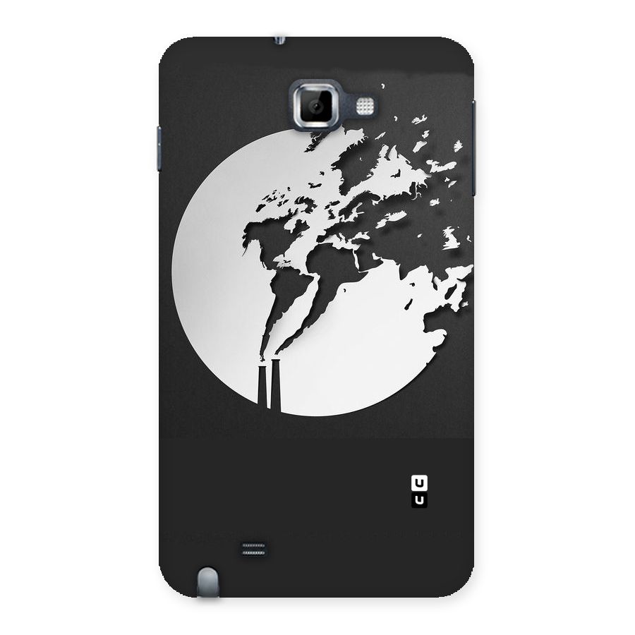 Disorted Design Black Back Case for Galaxy Note