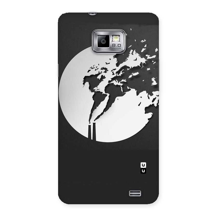 Disorted Design Black Back Case for Galaxy S2