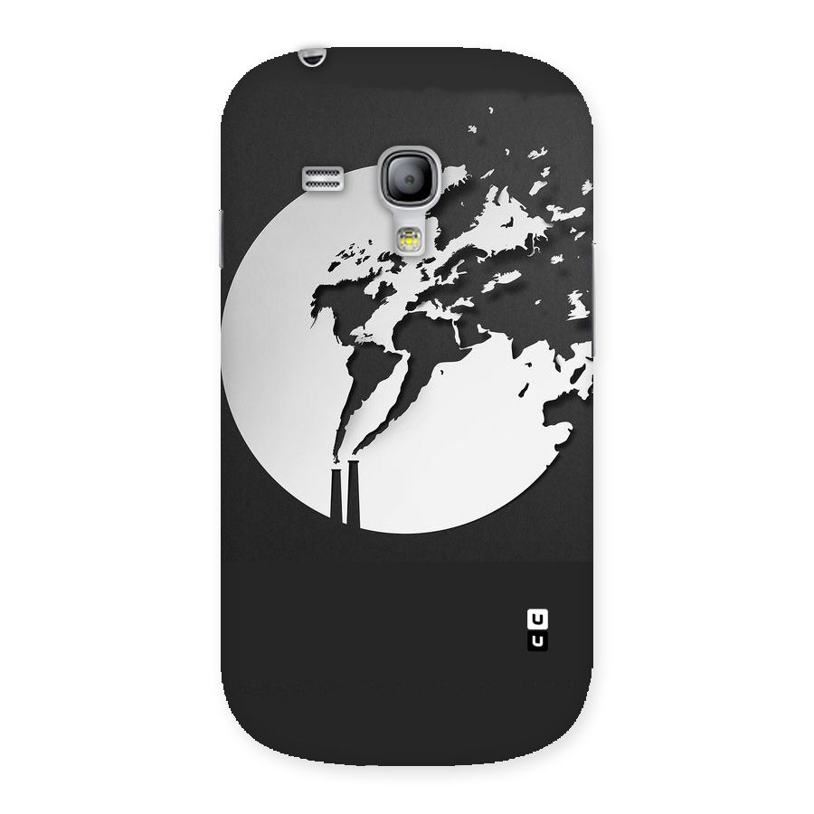 Disorted Design Black Back Case for Galaxy S3 Mini