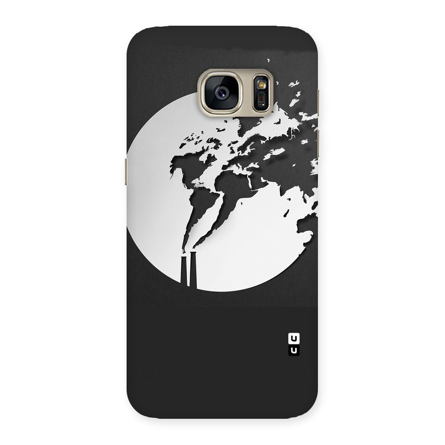 Disorted Design Black Back Case for Galaxy S7