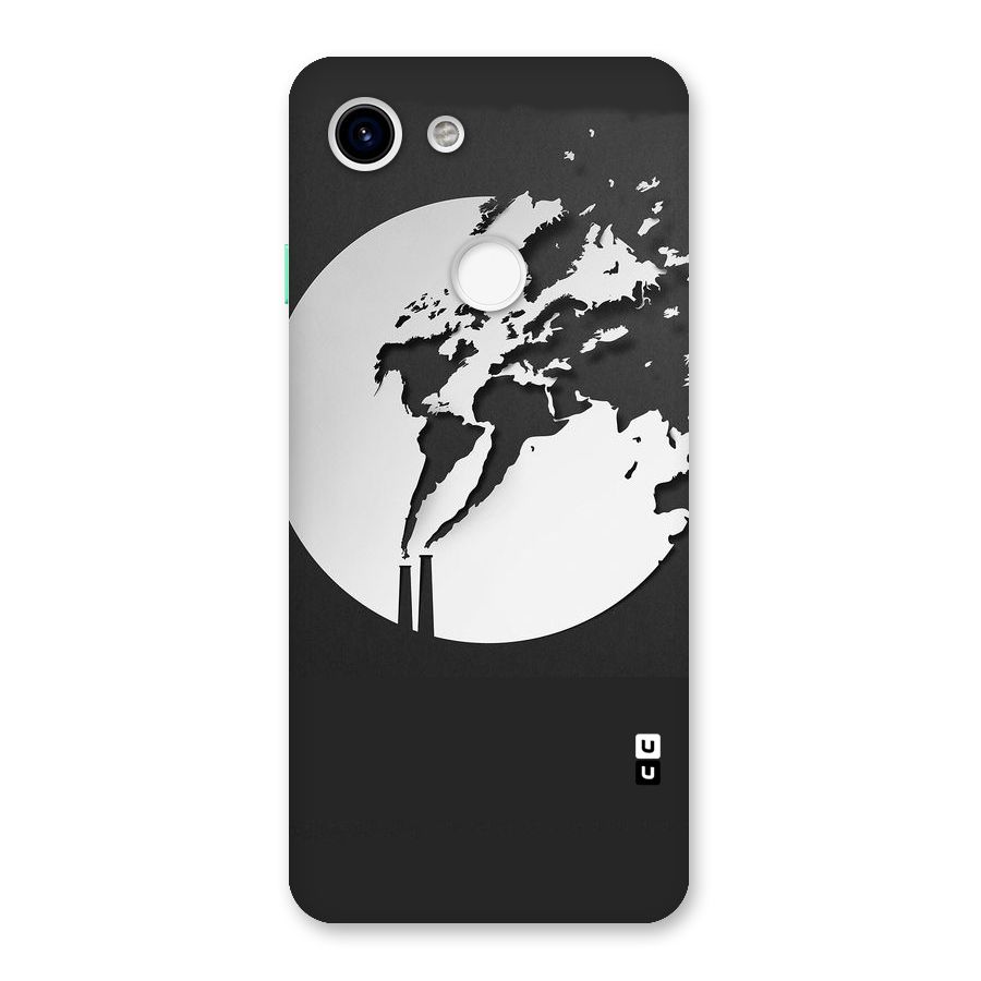 Disorted Design Black Back Case for Google Pixel 3