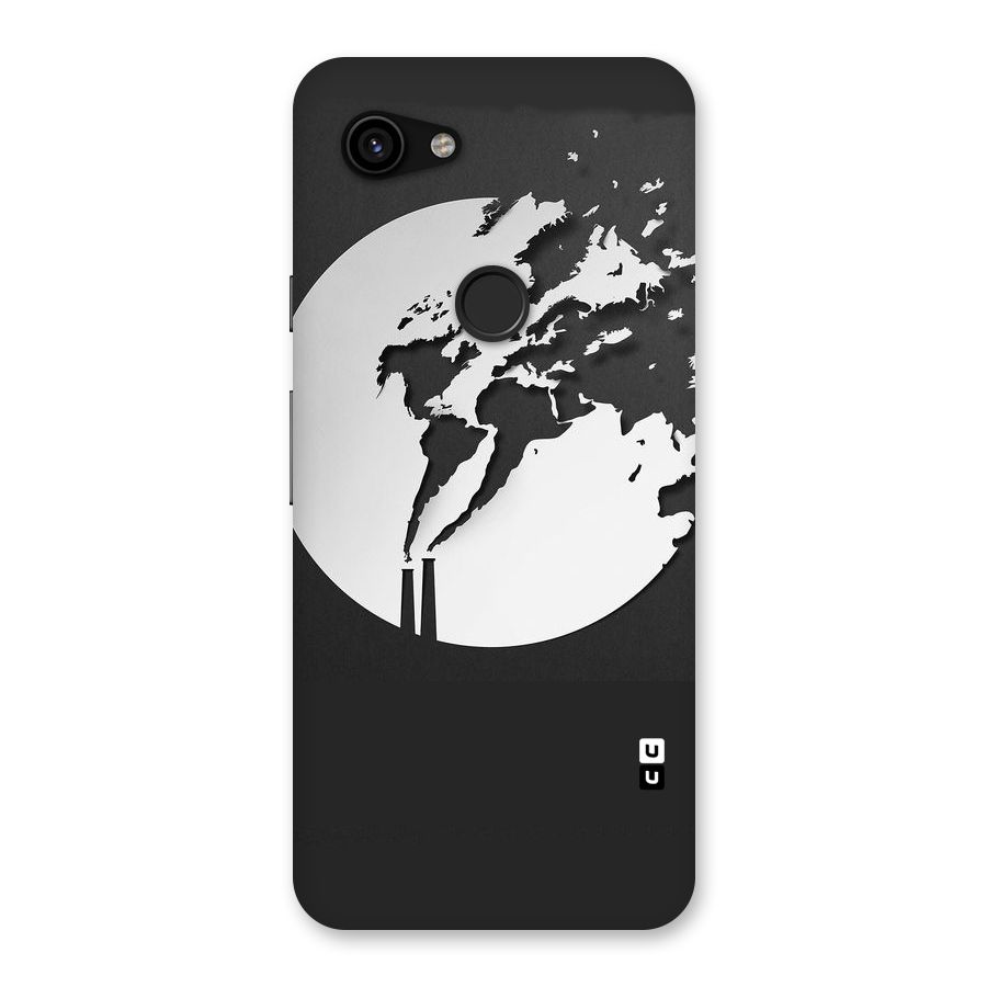 Disorted Design Black Back Case for Google Pixel 3a