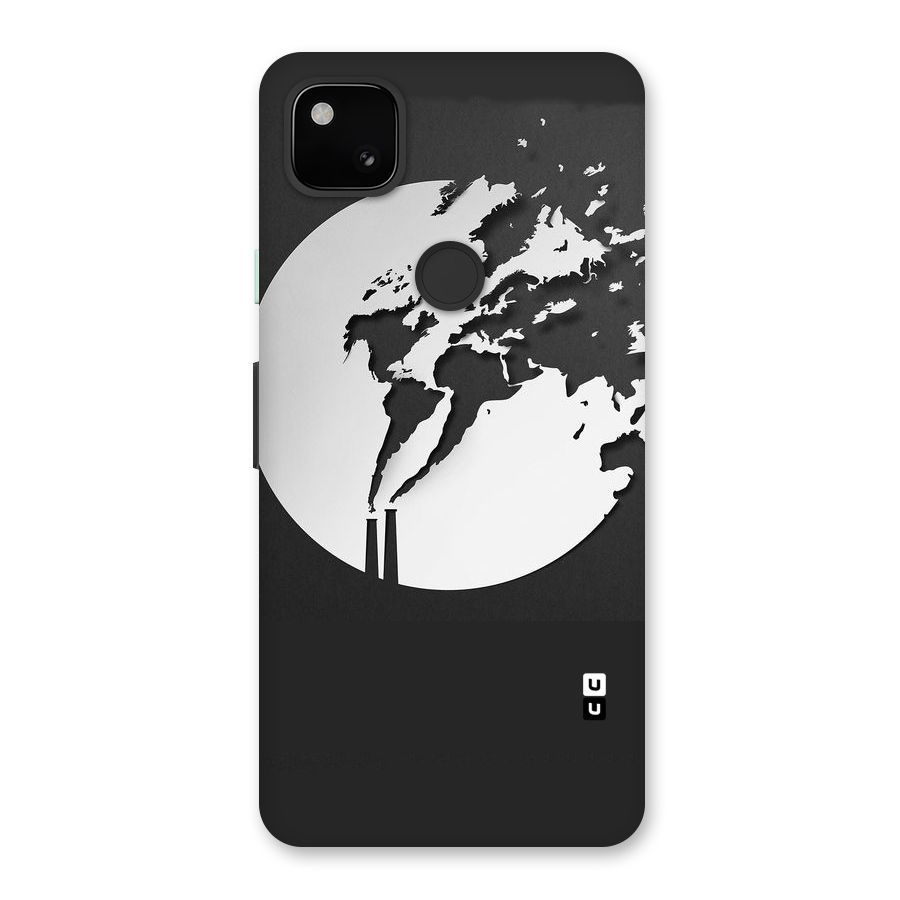 Disorted Design Black Back Case for Google Pixel 4a