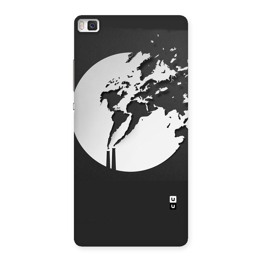 Disorted Design Black Back Case for Huawei P8