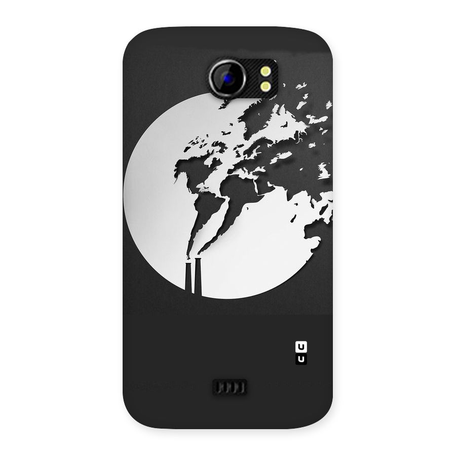 Disorted Design Black Back Case for Micromax Canvas 2 A110