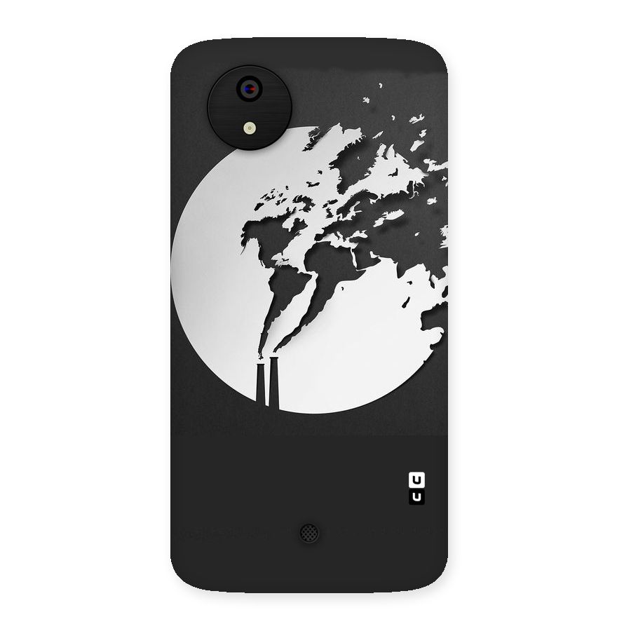 Disorted Design Black Back Case for Micromax Canvas A1