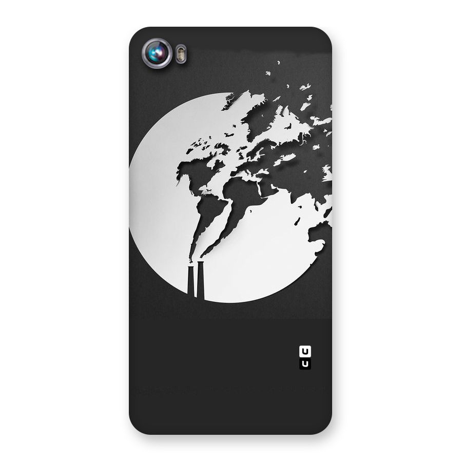 Disorted Design Black Back Case for Micromax Canvas Fire 4 A107