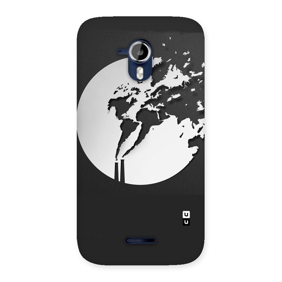Disorted Design Black Back Case for Micromax Canvas Magnus A117
