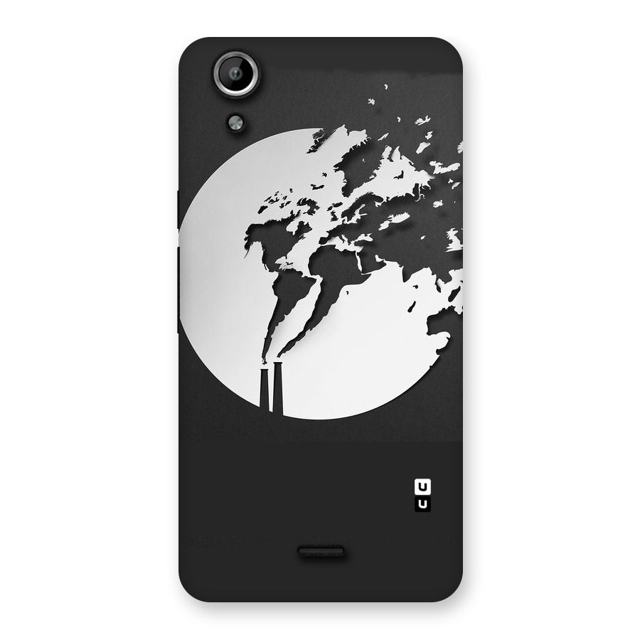 Disorted Design Black Back Case for Micromax Canvas Selfie Lens Q345