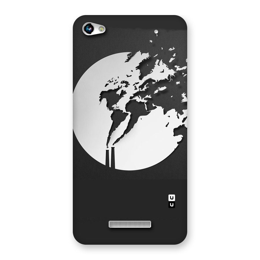 Disorted Design Black Back Case for Micromax Hue 2