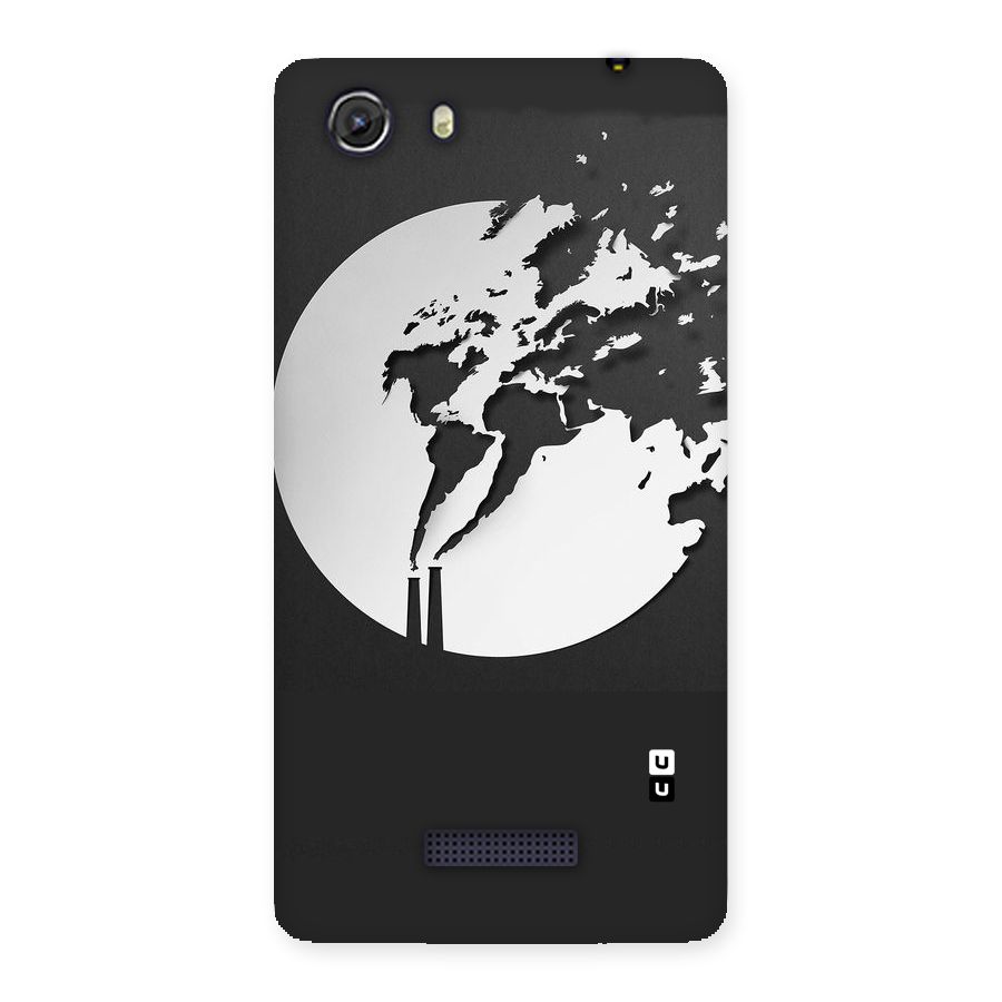 Disorted Design Black Back Case for Micromax Unite 3