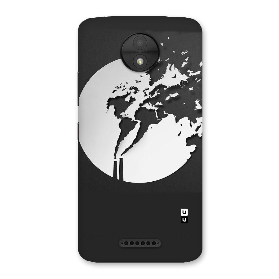 Disorted Design Black Back Case for Moto C