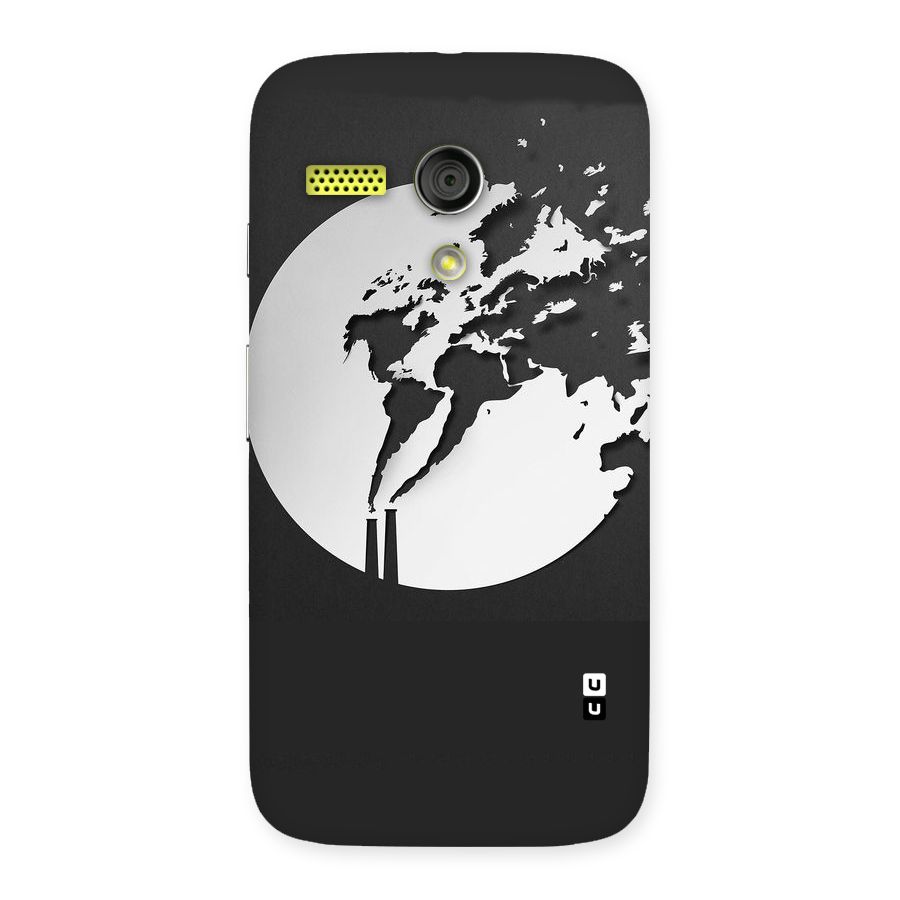 Disorted Design Black Back Case for Moto G