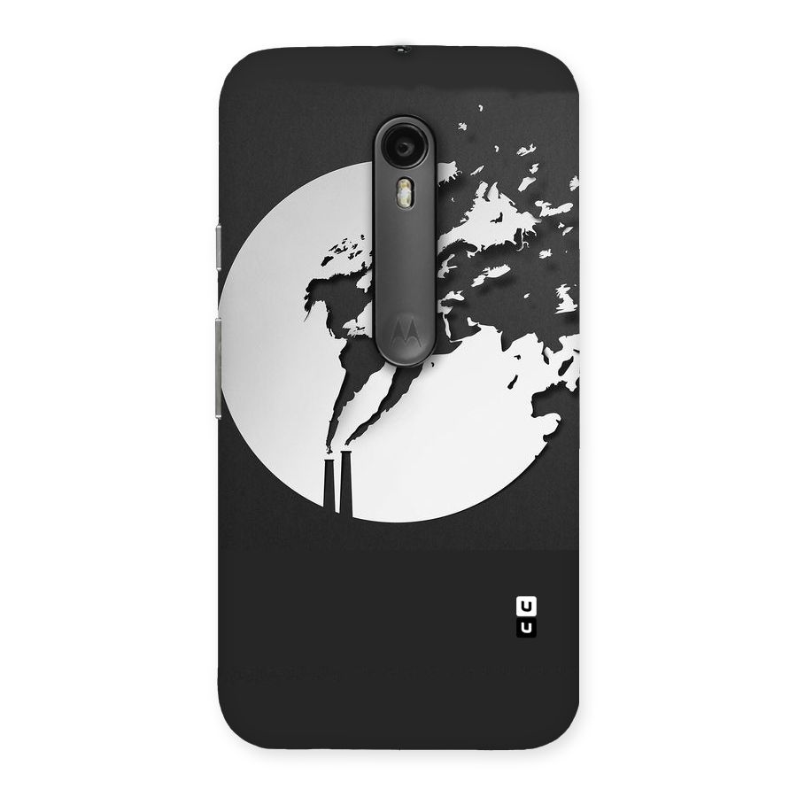 Disorted Design Black Back Case for Moto G3