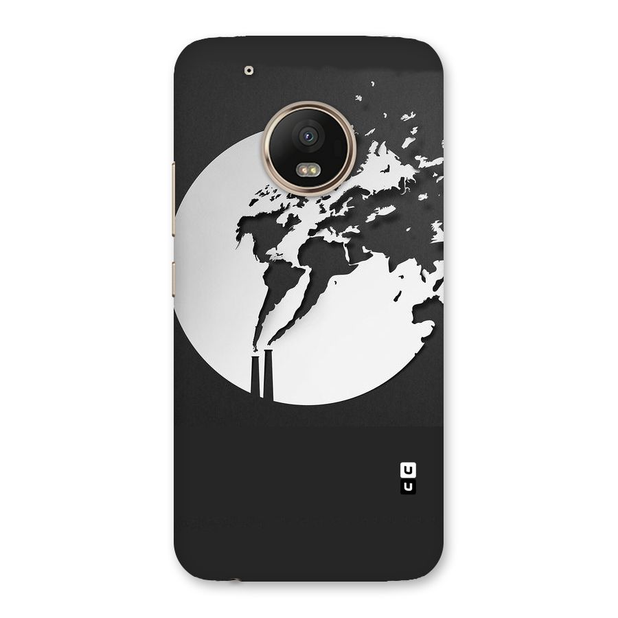 Disorted Design Black Back Case for Moto G5 Plus