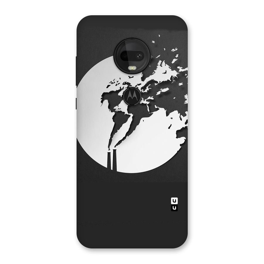 Disorted Design Black Back Case for Moto G7