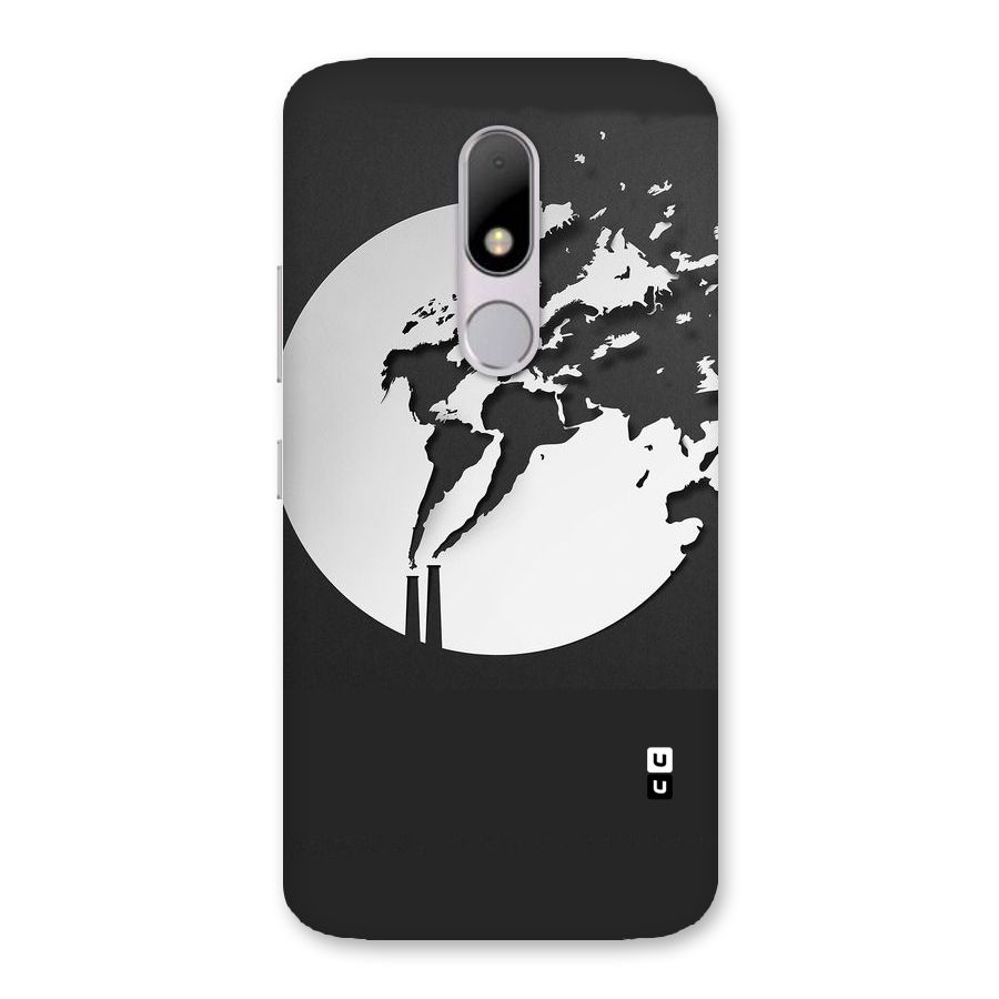 Disorted Design Black Back Case for Moto M
