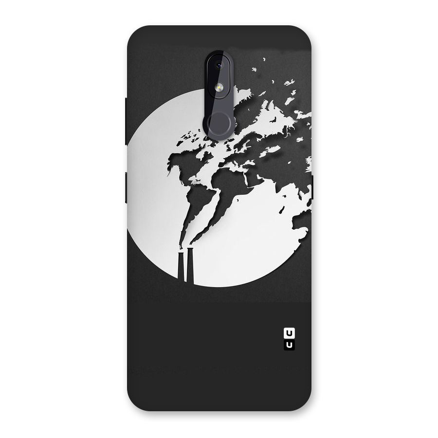 Disorted Design Black Back Case for Nokia 3.2