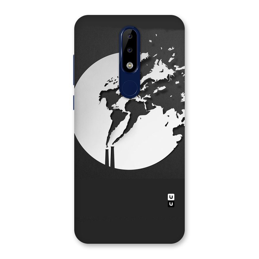 Disorted Design Black Back Case for Nokia 5.1 Plus