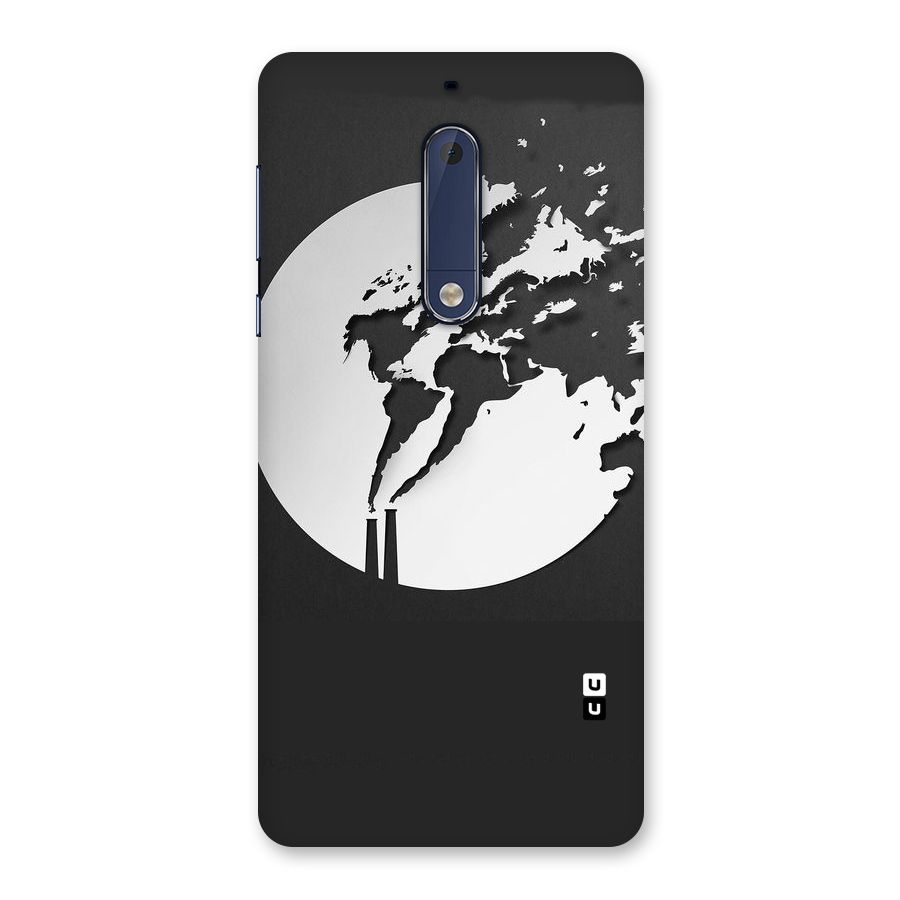 Disorted Design Black Back Case for Nokia 5