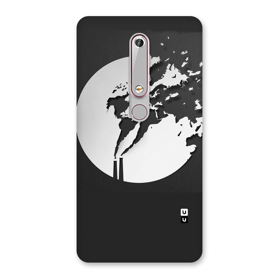 Disorted Design Black Back Case for Nokia 6.1