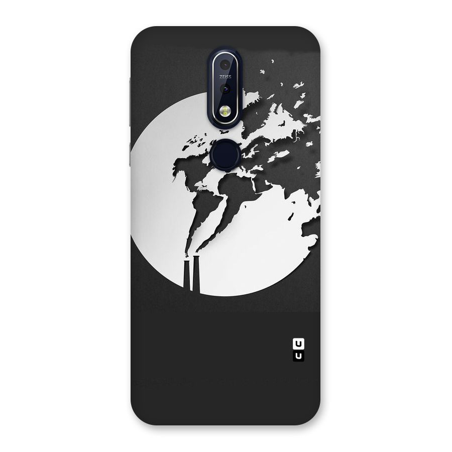Disorted Design Black Back Case for Nokia 7.1