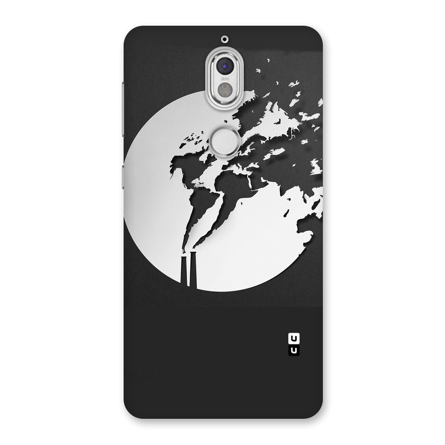 Disorted Design Black Back Case for Nokia 7