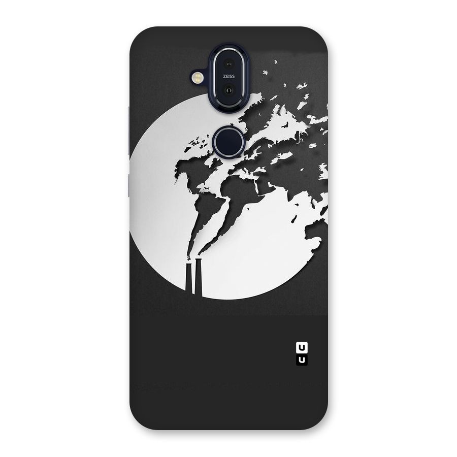 Disorted Design Black Back Case for Nokia 8.1