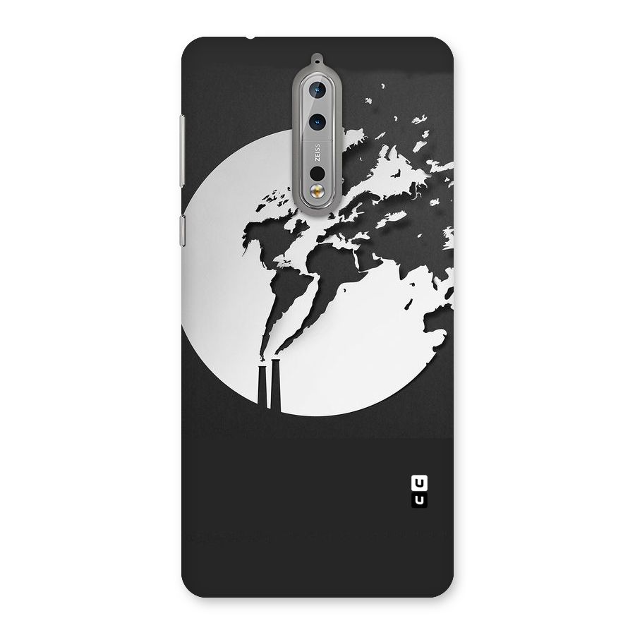 Disorted Design Black Back Case for Nokia 8