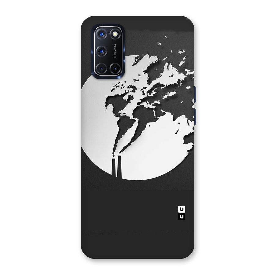 Disorted Design Black Back Case for Oppo A52